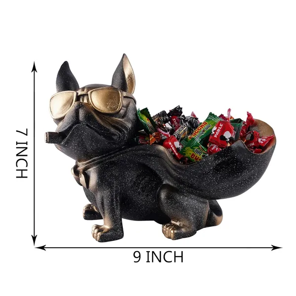 Puppy_Shaped_Candy_Dispenser_Tray_of_Black_Color_|_For_Asthetic_Home_Decor