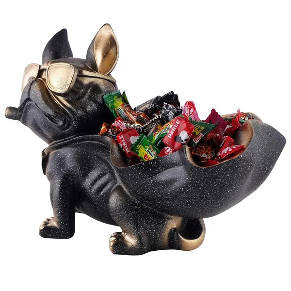 Puppy_Shaped_Candy_Dispenser_Tray_of_Black_Color_|_For_Asthetic_Home_Decor