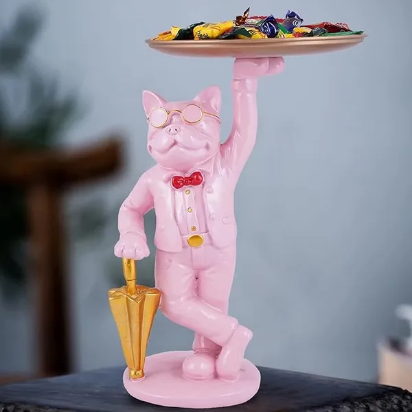 Kitty_Cat_Serving_Platter_of_Pink_Color_of_Standing_Position_|_Decorative_Item_for_Home_Decor