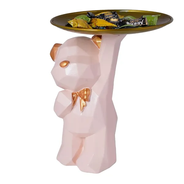 Cool_Dog_Statue_with_Plate_of_Multicolor_|_For_Home_Decoration
