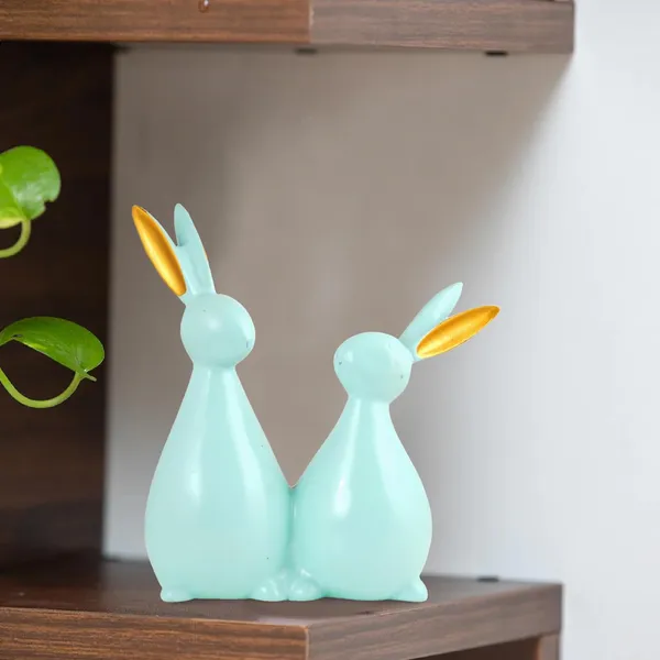 Cute_Rabbit_Pair_Showpiece_of_Light_Green_Color_of_Set_of_2_|_Decorative_Item_for_Home_Decor