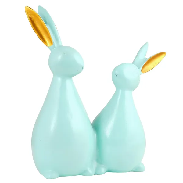 Cute_Rabbit_Pair_Showpiece_of_Light_Green_Color_of_Set_of_2_|_Decorative_Item_for_Home_Decor