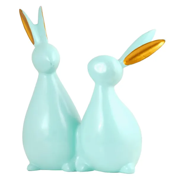 Cute_Rabbit_Pair_Showpiece_of_Light_Green_Color_of_Set_of_2_|_Decorative_Item_for_Home_Decor