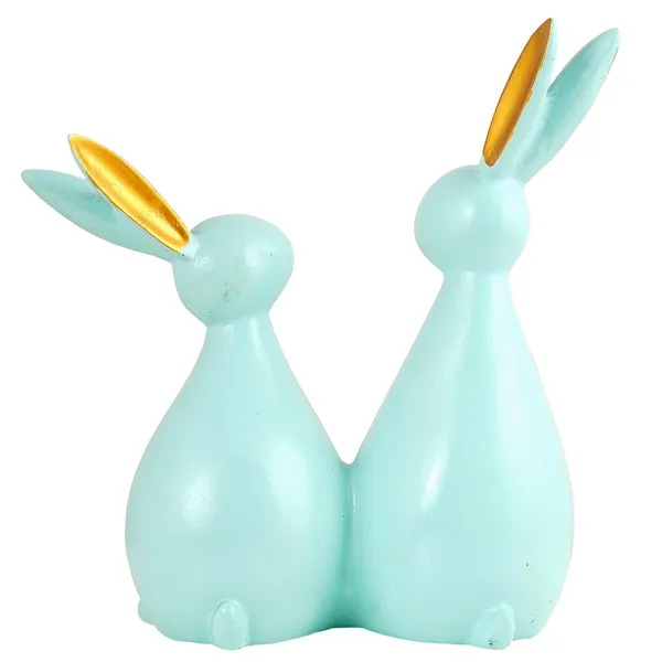 Cute_Rabbit_Pair_Showpiece_of_Light_Green_Color_of_Set_of_2_|_Decorative_Item_for_Home_Decor
