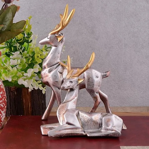 Deer_Showpiece_of_Pink_and_Golden_Color_of_Set_of_2_|__Decorative_Item_for_Home_Decor