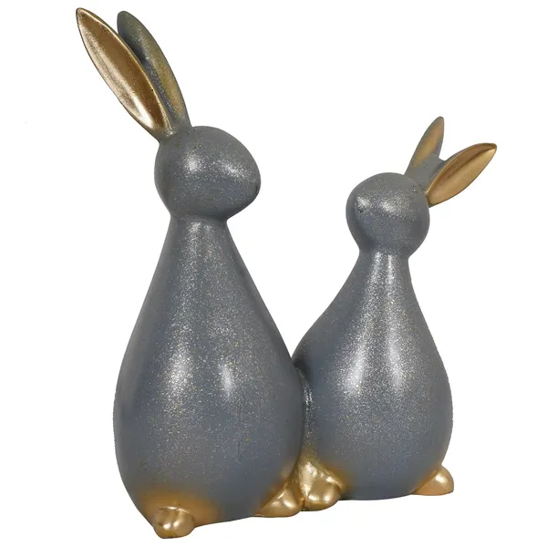 Bunny_with_Heart_Shaped_Design_Showpiece_of_Set_of_2_|_Luxury_Home_Decor_&_Gifts