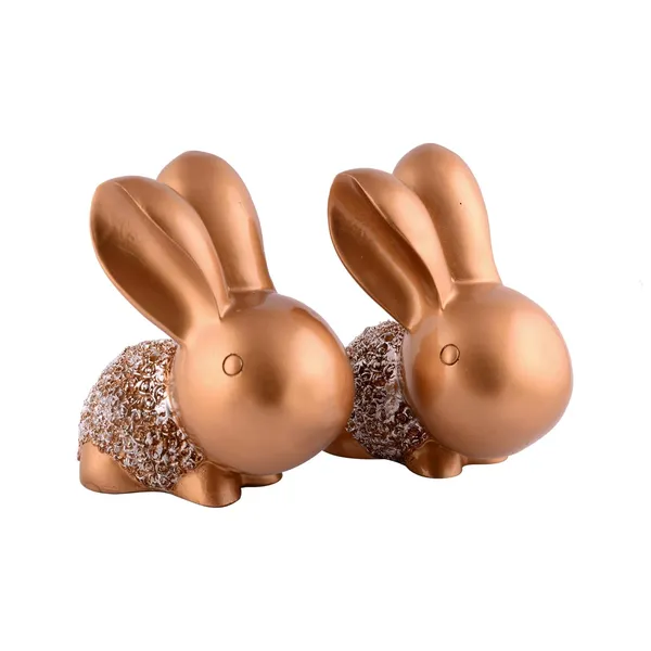 Cute_Bunnies_Rabbit_Animal_Showpiece_of_Golden_Color_of_Set_of_2_|_Heritage_Look_for_Home_Decor