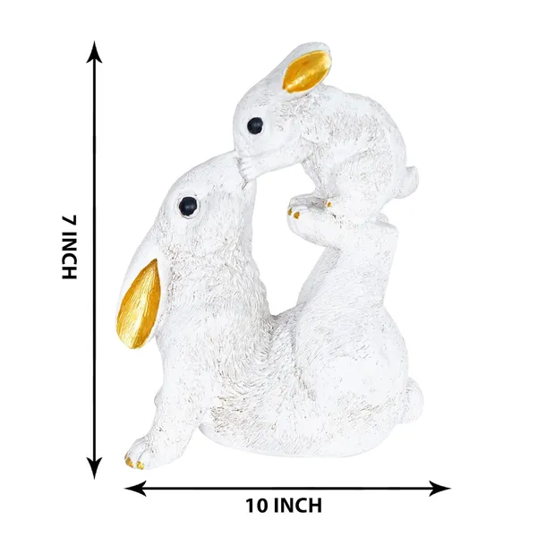 Rabbit_Statue_with_Rabbit_Baby_Playing_Showpiece_of_White_Color_|_Decorative_Item_for_Home_Decor