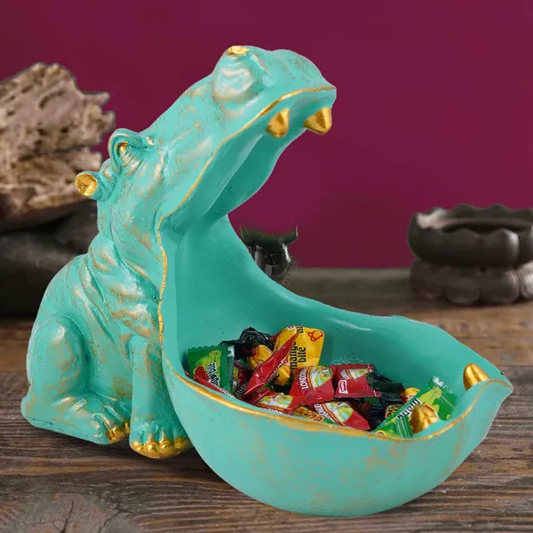 Handcrafted_Angry_Hippopotamus_Mouth_Open_Face_Sculpture_of_Green_Color_|_For_Home_Decoration