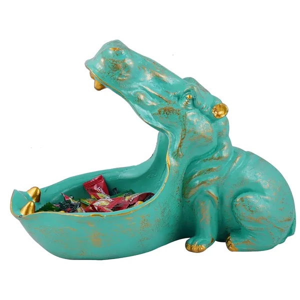 Handcrafted_Angry_Hippopotamus_Mouth_Open_Face_Sculpture_of_Green_Color_|_For_Home_Decoration