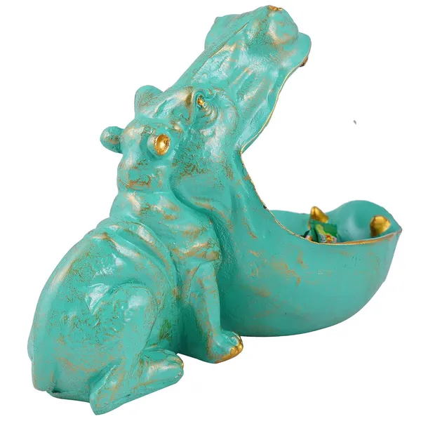 Handcrafted_Angry_Hippopotamus_Mouth_Open_Face_Sculpture_of_Green_Color_|_For_Home_Decoration