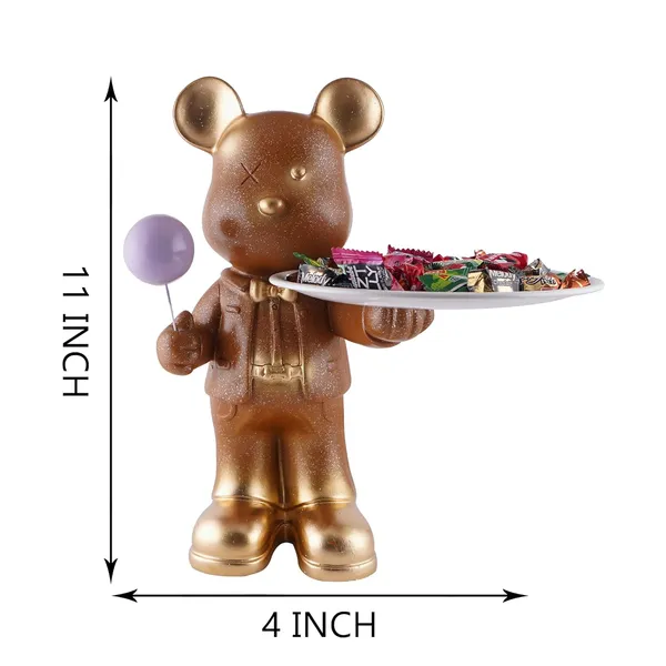 Rabbit_with_Serving_Tray_of_Brown_Color_|_Elegant_Touch_on_Home_Decor