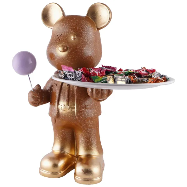 Rabbit_with_Serving_Tray_of_Brown_Color_|_Elegant_Touch_on_Home_Decor