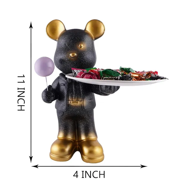 Handcrafted_Shaped_Candy_Dog_with_Tray_of_Black_Color_|_For_Party_Home_Decoration