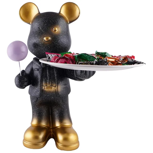 Handcrafted_Shaped_Candy_Dog_with_Tray_of_Black_Color_|_For_Party_Home_Decoration