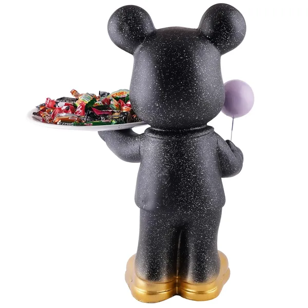 Handcrafted_Shaped_Candy_Dog_with_Tray_of_Black_Color_|_For_Party_Home_Decoration