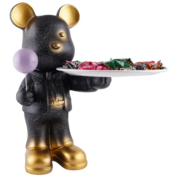 Handcrafted_Shaped_Candy_Dog_with_Tray_of_Black_Color_|_For_Party_Home_Decoration