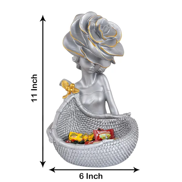 Lady_with_Basket_Showpiece_of_Silver_Color_|_Antique_Item_for_Home_Decor