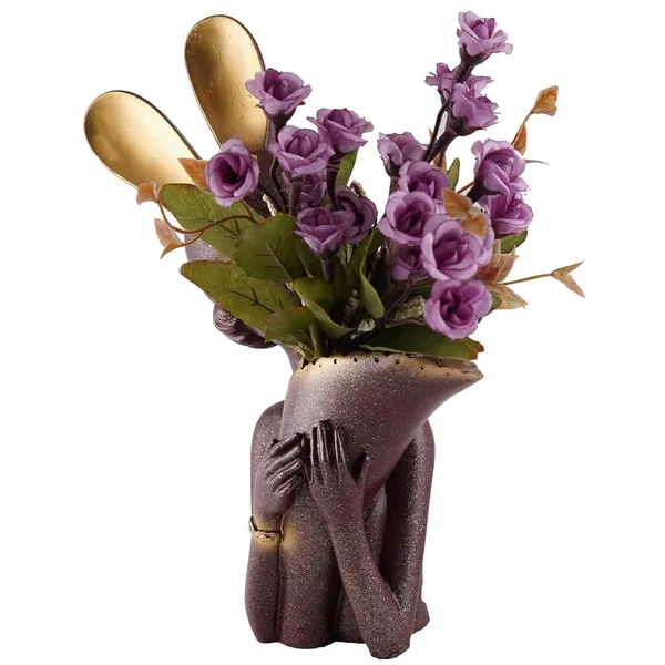 Rabbit_Flower_Vase_Figurines_Showpiece_of_Brown_Color_|_Home_Decor_for_Asthetic_Apeal