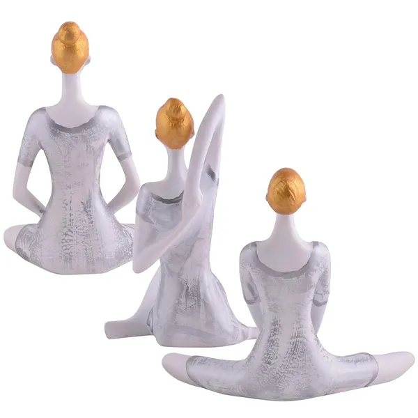 Yoga_Posture_Lady_Statue_of_White_Color_of_Set_of_3_|_Royal_Decor_for_Home