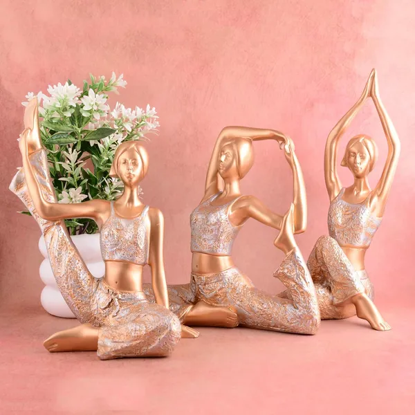 Lady_Yoga_Poses_Statue_of_Set_of_3_|_For_Home_Decoration