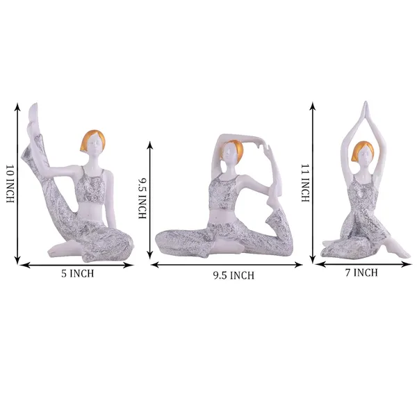 Lady_Yoga_Poses_Statue_of_White_Color_of_Set_of_3_|_For_Home_Decoration