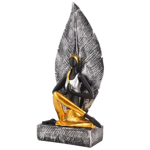 Sukhasana_Yoga_Poses_Statue_of_Black_and_Golden_Color_|_Artistry_Gift_Item