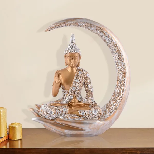 Samadhi_Buddha_Sitting_on_Chand_of_Golden_and_Silver_Color_|_For_Home_Decor_Showpiece