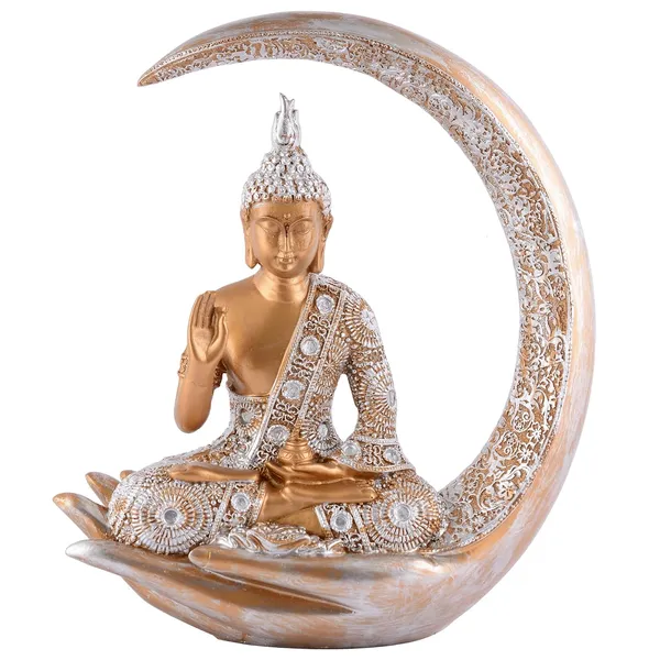 Samadhi_Buddha_Sitting_on_Chand_of_Golden_and_Silver_Color_|_For_Home_Decor_Showpiece