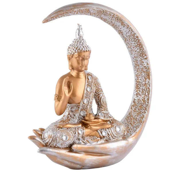Samadhi_Buddha_Sitting_on_Chand_of_Golden_and_Silver_Color_|_For_Home_Decor_Showpiece