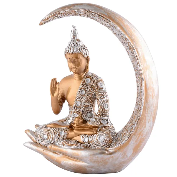 Samadhi_Buddha_Sitting_on_Chand_of_Golden_and_Silver_Color_|_For_Home_Decor_Showpiece