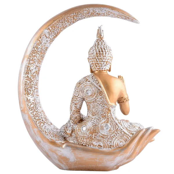 Samadhi_Buddha_Sitting_on_Chand_of_Golden_and_Silver_Color_|_For_Home_Decor_Showpiece