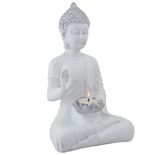 Samadhi_Buddha_Showpiece_of_White_Color_|_Artistry_Gift_Item