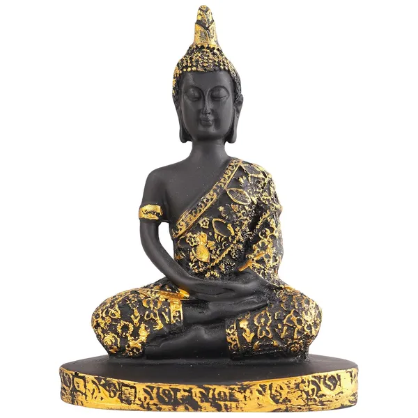Spiritual_Buddha_Showpiece_of_Black_and_Golden_Color_|_Elegant_Decorative_Gift_Item