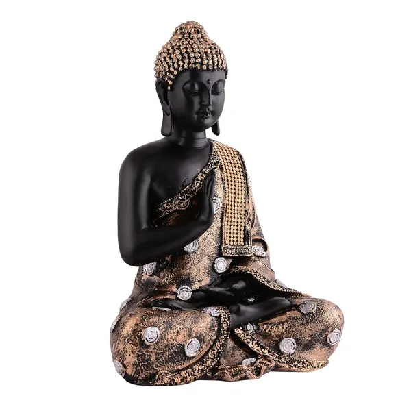 Samadhi_Buddha_Showpiece_of_Black_and_Golden_Color_|_For_Home_&_Office_Decor