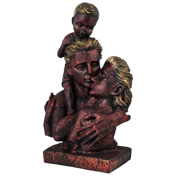 Polyresin_Loving_Symbol_Family_Mother_Father_Child_Showpiece_|_For_Home_Decoration