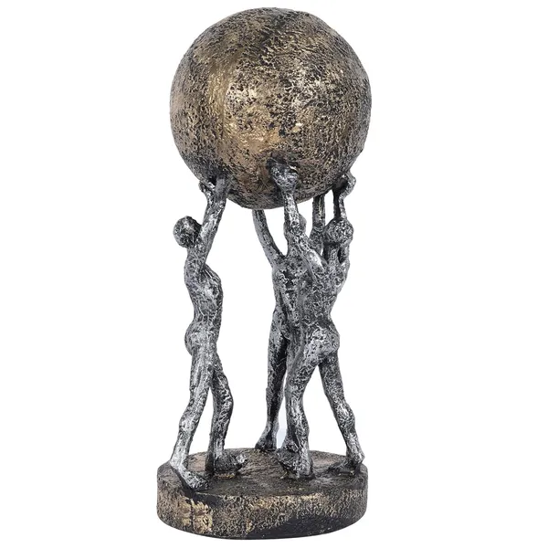 Men_Group_Carrying_Earth_Showpiece_of_Grey_and_Golden_Color_|_Elegant_Touch_on_Home_Decor