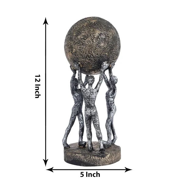 Men_Group_Carrying_Earth_Showpiece_of_Grey_and_Golden_Color_|_Elegant_Touch_on_Home_Decor