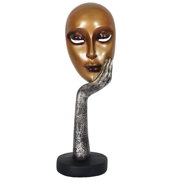 Lady_Face_Showpiece_of_Standing_Position_of_Golden_Color_|_For_Home_Decoration