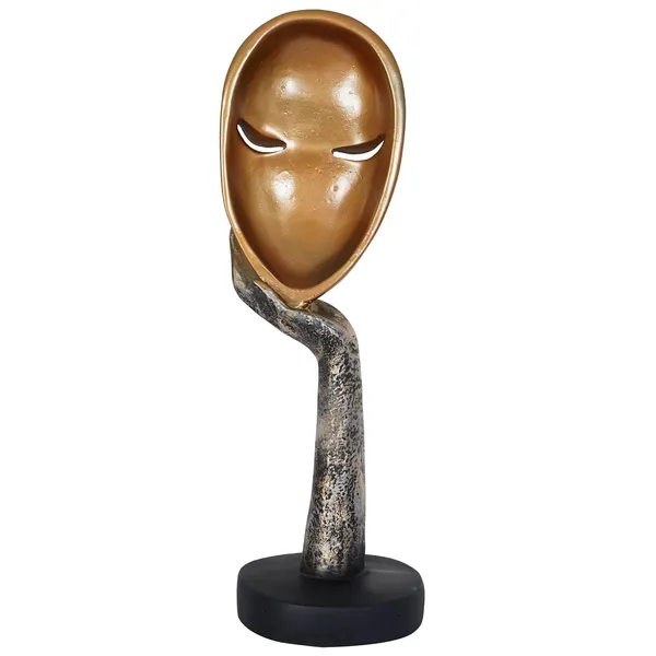 Lady_Face_Showpiece_of_Standing_Position_of_Golden_Color_|_For_Home_Decoration