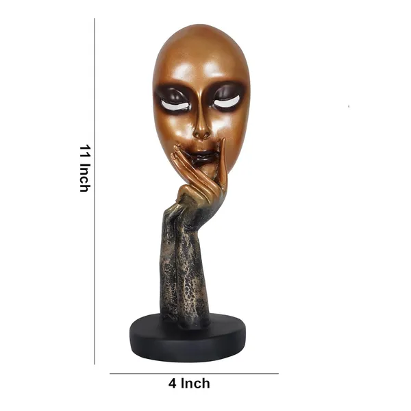Human_Lady_Face_Showpiece_of_Golden_Color_|_For_Home_Decoration
