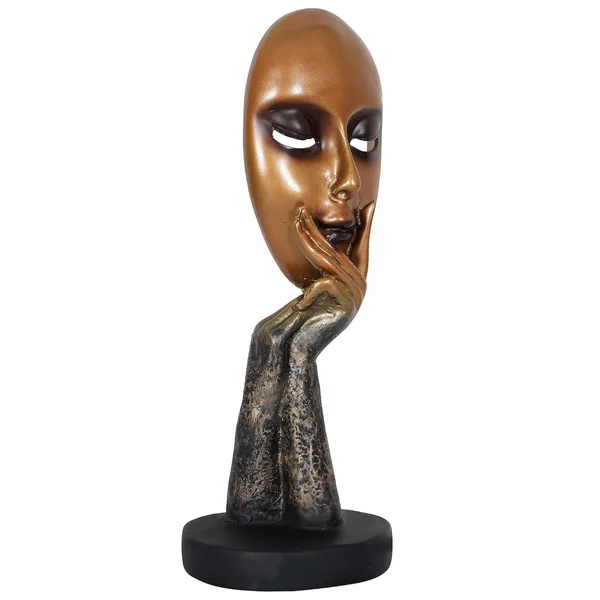 Human_Lady_Face_Showpiece_of_Golden_Color_|_For_Home_Decoration