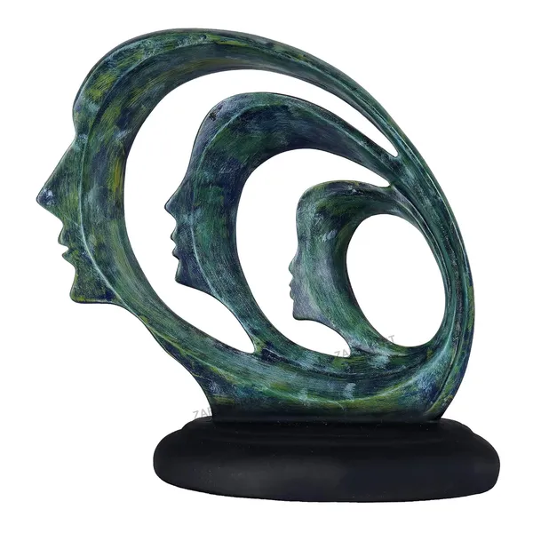 Lady_Face_Showpiece_of_Standing_Position_OF_Blue_Color_|_Elegant_Touch_on_Home_Decor