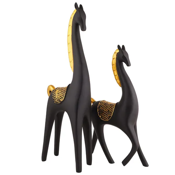 Horse_Showpiece_of_Black_Color_of_Set_of_2_|_For_Home_Decorative_Showpiece