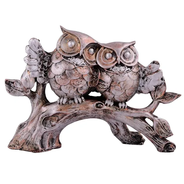 Owl_Family_Sitting_on_Tree_Decorative_Bird_Showpiece_of_Golden_Color_|_Royal_Decor_for_Home