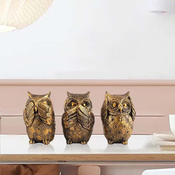 Owl_Showpiece_of_Golden_Color_of_Set_of_3_|_Artistry_Gift_Item
