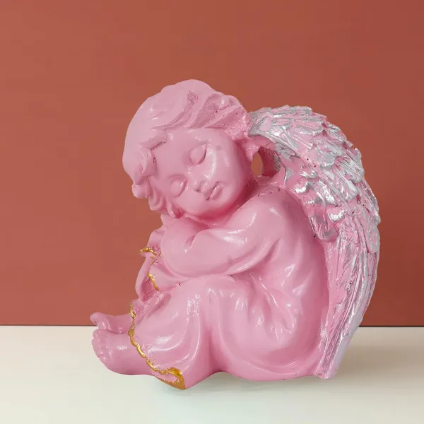 Angel_Girl_Showpiece_of_Pink_Color_|_For_Home_Decoration
