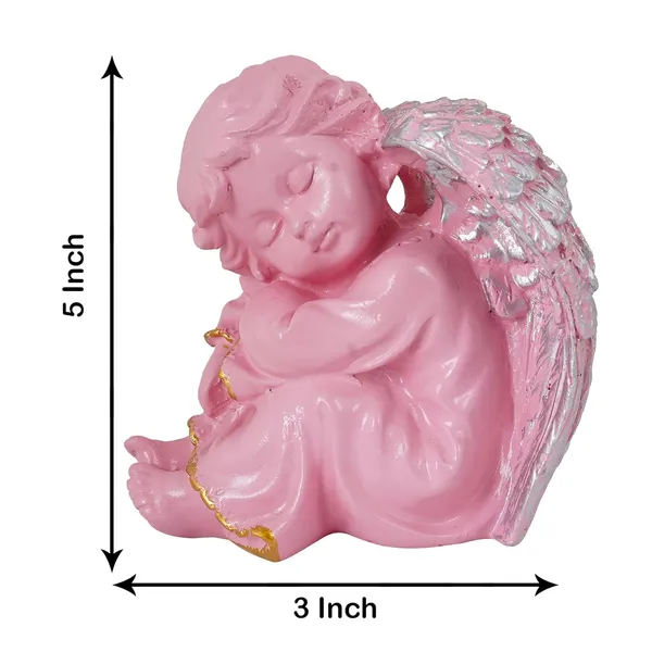 Angel_Girl_Showpiece_of_Pink_Color_|_For_Home_Decoration