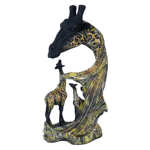Giraffe_Statue_Sculpture_of_Multicolor_|_Antique_Item_for_Home_Decor