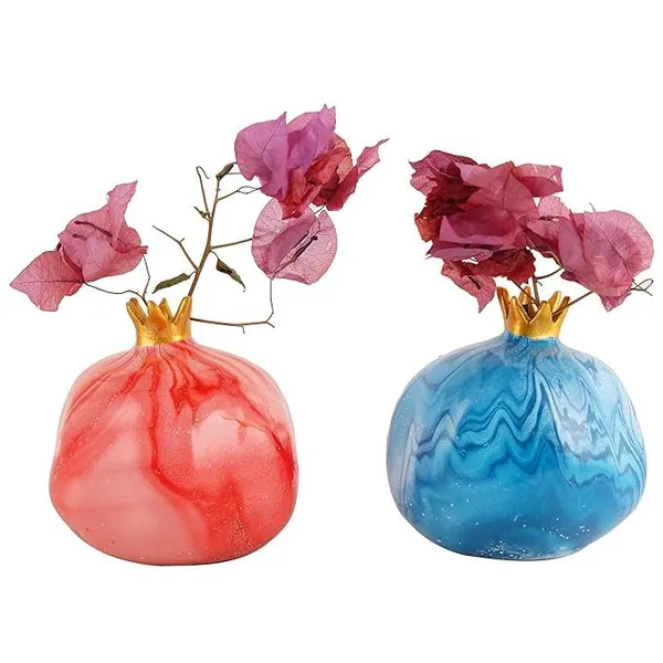 Pomegranate_Decorative_Flower_Vase_Set_of_2_|_For_Asthetic_Home_Decor